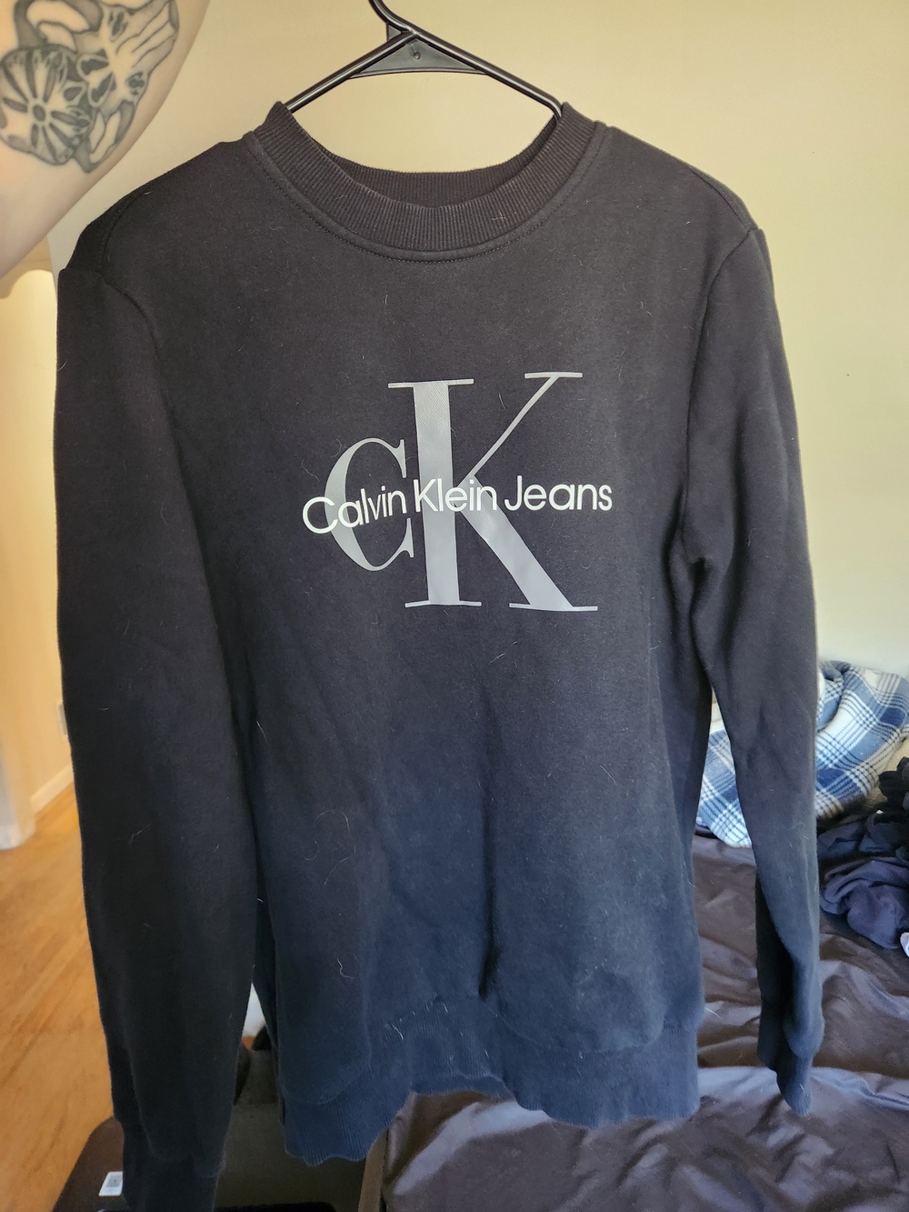 Calvin Klein Jeans Men's Black Logo Sweatshirt
